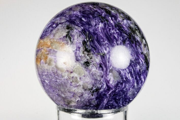 Polished Purple Charoite Sphere - Siberia #198255